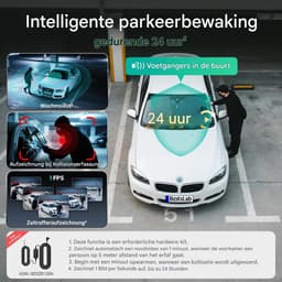 BOTSLAB 4K 3-Kanaals Dashcam Auto Voor Achter - 3-Kanaals 4K+1080P+1080P - GPS 5.8GHz WiFi Dashcam met - 128GB SD-kaart - 3.18" - Super Nachtzicht - WDR -G-sensor -loopopname -parkeermonitor- ADAS - dashcam voor auto — thumbnail 5