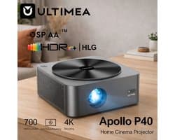 Beamer Apollo P40 - 700 ANSI Lumen - 1920 x 1080 Resolutie - LCD - Wit - Voor Thuisbioscoop
