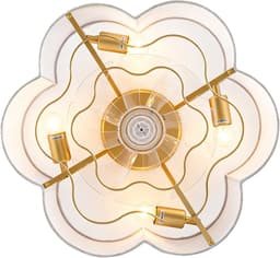 DESMIU Plafondventilator Met Verlichting – 50 cm – Zes Snelheden – Stof En Kunststof – Koperkleurig – Appbediening En Afstandsbediening — thumbnail 3