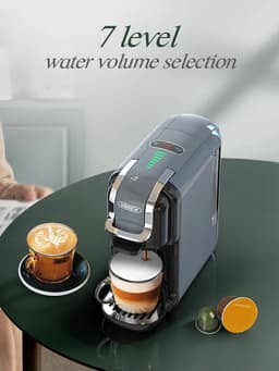 Lamor Koffiezetapparaat - Nespresso Machine - Espresso - Koffie Machines - Veelzijdig - Compact - 1450 W - 275 x 115 x 252 mm — thumbnail 2