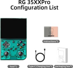 Retro Handheld Gameconsole White - 64GB Opslag - 3.5 Inch IPS Scherm - Kunststof - Voor Retro Games — thumbnail 2