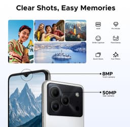 Anyreal Note 56 Plus Smartphone - 6,56 Inch - 48GB(6+24) RAM - 256GB ROM - 6150 mAh - Android 16 - Gemini AI - NFC GPS - Zilver — thumbnail 5