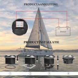 DC 6V tot 80V ronde kwarts bedrijfsurenteller, edelstalen ring, mechanische bedrijfsurenteller, waterdicht voor bootmotor, grasmaaier, tractor, rupsdozer, UTV, golfwagen — thumbnail 4