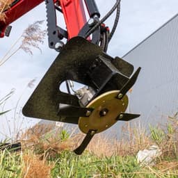 Hydraulische Grasmaaier - Voor Minigraafmachine 1-1,5 Ton - 25 Kg Gewicht - Metaal - Voor Landbouw - Maaier Trimmer — thumbnail 3
