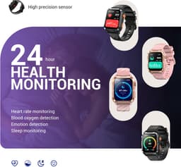 Blackview W10 Pro Smartwatch - GPS - Bluetooth Bellen - 600 mAh - Roze — thumbnail 5