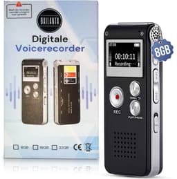 Bailanta® Voice Recorder 8GB - Afluisterapparatuur - Digitale Voicerecorder - Spraakgestuurd Opnemen - HD Microfoon - Nederlandse Handleiding - MP3 Speler - Dictafoon — thumbnail 1