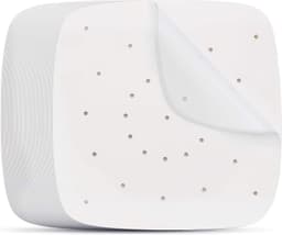 Luchtfriteuse Liners 400 stks, Beasea 6.5 Inch Luchtfriteuse Perkament Papier Wit Luchtfriteuse Filter Papier Vierkant Geperforeerd Perkament Papier Bamboe Stoompapier voor Luchtfriteuse en Stoommand — thumbnail 1