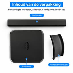 Koptelefoon Standaard Universeel - Headset Stand - Hoofdtelefoonhouder - Zwart — thumbnail 4