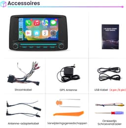 Awesafe Autoradio - Geschikt Voor Fiat Panda 169 2003 t/m 2012 - 7 inch IPS Radio Scherm - Draadloos Apple CarPlay & Android Auto - Android 15.0 Systeem - Ram 2GB + Rom 64GB - GPS Navigatie Bluetooth WIFI RDS DSP - Navigatiesysteem Auto — thumbnail 5