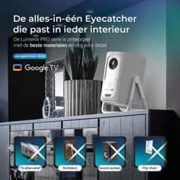Mini Beamer - 500 ANSI Lumen Full HD 1080p - LED Projector - WiFi 6 Bluetooth 5.2 - Voor Thuisbioscoop En Streaming — thumbnail 2