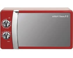 magnetron - solo-magnetron - voor het opwarmen van maaltijden - compact model - 17 liter - rood