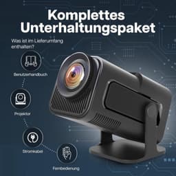 Kleine mini-beamer met korte afstand - Draagbare smartprojector voor mobiele telefoon met Android TV - Beamer — thumbnail 3