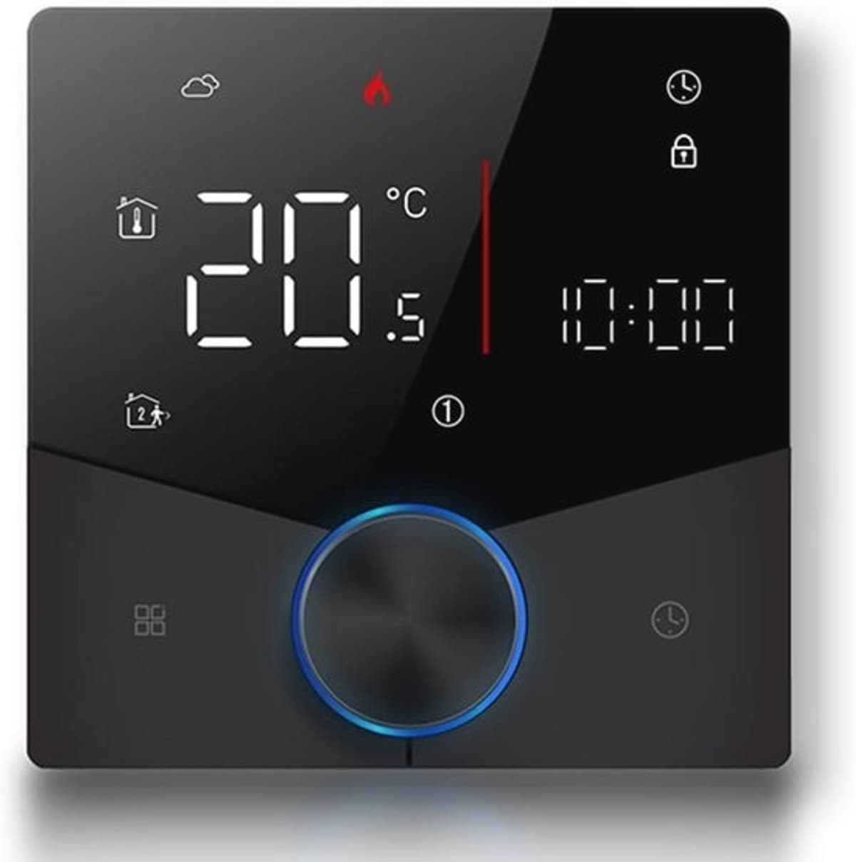 Wi-Fi-thermostaat met touchscreen - programmeerbaar en draadloos voor verwarming — afbeelding 1
