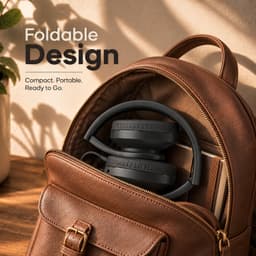 PowerLocus P2 Wired - Koptelefoon met Draad USB-C - Microfoon - Inklapbaar - Over-Ear Hoofdtelefoon met Kabel - Comfortabele Pasvorm - Audio Sharing Port - Zwart — thumbnail 4
