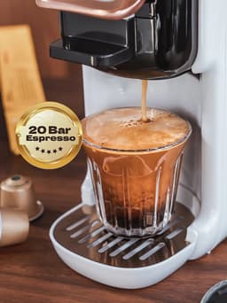 HiBREW H2B Koffiemachine - 5-in-1 - Nespresso, Dolce Gusto, K-Cup, ESE en Gemalen Koffie-WIT — thumbnail 5