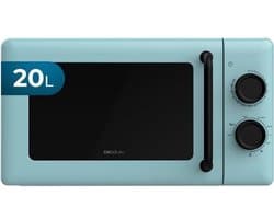 Magnetron met Grill - Compacte Oven - Snel Maaltijden Bereiden - Grillfunctie 800W - Inhoud 20 Liter - Blauw Design