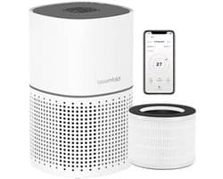 Luchtreiniger HEPA 13 Filter - Koolstoffilter - 45 Watt Vermogen - 22x22x36 cm - Wit - App Bediening