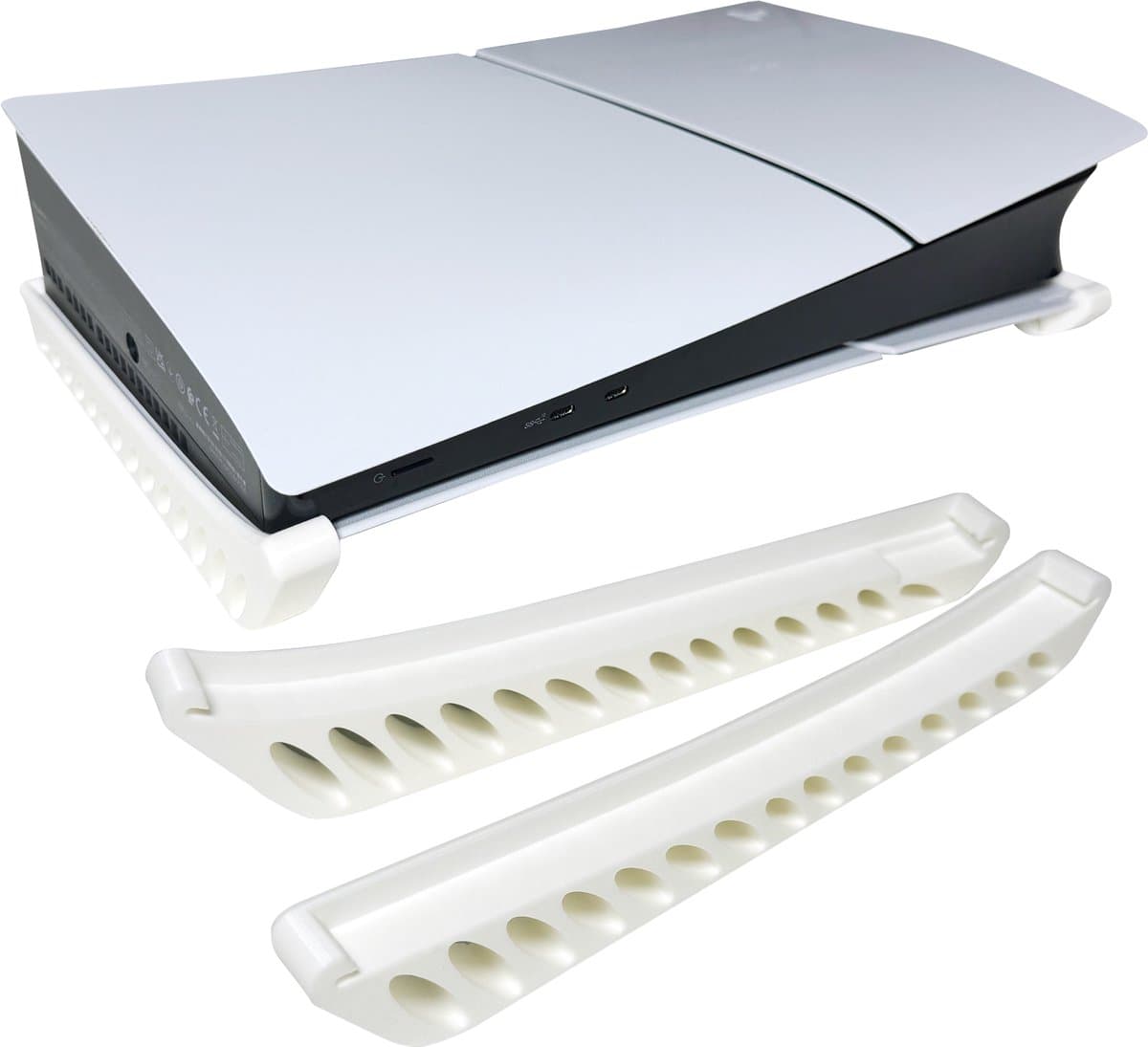 Playstation 5 Standaard - voor Ps5 Slim Digital Edition - Wit - Horizontaal - Ps5 Standaard - Ps5 Stand - Playstation 5 Accesoires — afbeelding 1