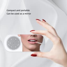 Wekkerradio - wekkerradio op netstroom - wekker kind - wekkers digitaal - wekker analoog - digitale wekker - digitale wekker slaapkamer - bluetooth speaker - luidspreker - spiegel met licht - draagbare radio - Zwart - 1 stuk — thumbnail 5
