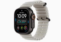 Apple Watch Ultra 4 - 49 mm - Zwart titanium - Licht Ocean bandje — thumbnail 1