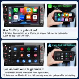 Cestovet Autoradio - Geschikt Voor Opel Astra H Corsa C/D Meriva Zafira B- 7-inch Screen Linux system - Draadloos Apple Carplay & Android Auto - Piano zwart - Bluetooth & SWC USB FM — thumbnail 5
