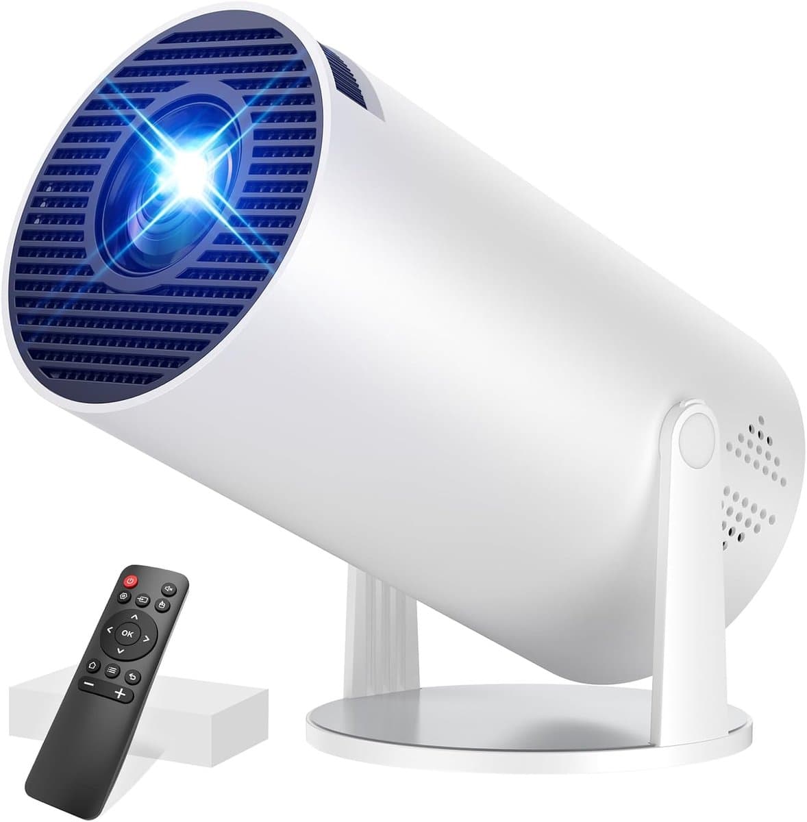 [Geïntegreerde app] Draagbare beamer, mini-projector met WiFi 6 en Bluetooth 5.4, achteruitkijkprojector, ondersteunt 4K 1080P, auto keystone, rotatie, 270 graden, compatibel met HDMI/TV Stick/Laptop — afbeelding 1