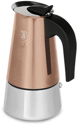 Mokapot voor inductie, 9 kopjes, Rosegold Metallic Line — thumbnail 2