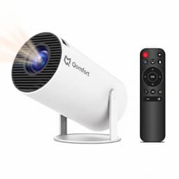 Qomfort Smart TV Projector 4k - Beamer - WIFI & Bluetooth - Android 14 — thumbnail 1