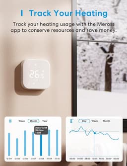 thermostaat, boiler, vloerverwarming, wifi-verwarmingsthermostaat, kamerthermostaat, verwarmen en koelen, intelligente wandthermostaat voor en Google spraakbediening — thumbnail 5