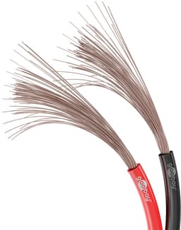 Goobay Luidsprekerkabel 10 m rood-zwart, 2 x 0,75 mm² CCA-geleider, flexibele PVC-mantel met polariteitsmarkering, voor hifi en home cinema — thumbnail 5