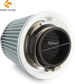 Auto Luchtfilter High Power Sport Mesh Cone Luchtinlaat Filter Chrome Afwerking Voor Auto Automobiel Racing — thumbnail 4