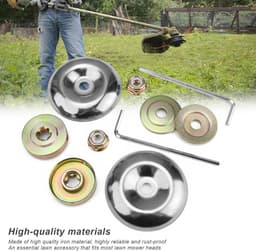 SnelShoppen - Pack van 10 Brush Cutter Accessoires - Onderdelen voor Bosmaaier en Grasmaaier - Inclusief Beschermcovers, Platen, Moeren en L-vormige S — thumbnail 3