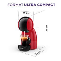 Krups NESCAFÉ Dolce Gusto Piccolo XS YY5971FD - Koffiecupmachine - Rood - Compact - 15 Bar Druk + 32 koffiecapsules — thumbnail 4
