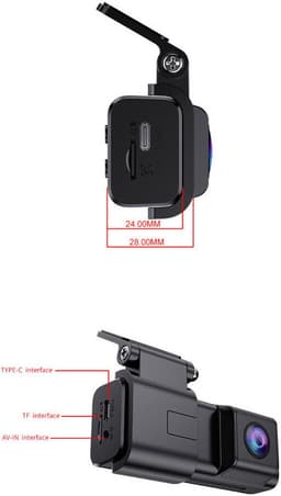Schermloze WIFI-rijrecorder 2K HD-dvr met dubbele camera — thumbnail 4