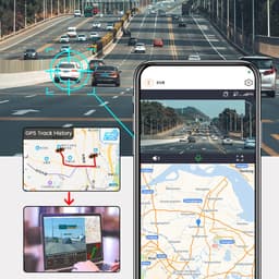 2K-auto-dashcam met 4G GPS en Wi-Fi DVR voor bewaking op afstand — thumbnail 4