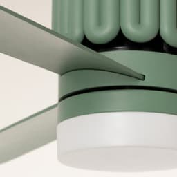 CREATE - Stille plafondventilator 40W Ø132 cm met LED-verlichting - Sage - WIND CALM SCULPT — thumbnail 3