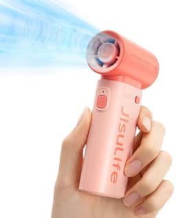 Draagbare USB-miniventilator met 5 snelheden en lange batterijduur voor reizen, kamperen en persoonlijke verzorging — thumbnail 5
