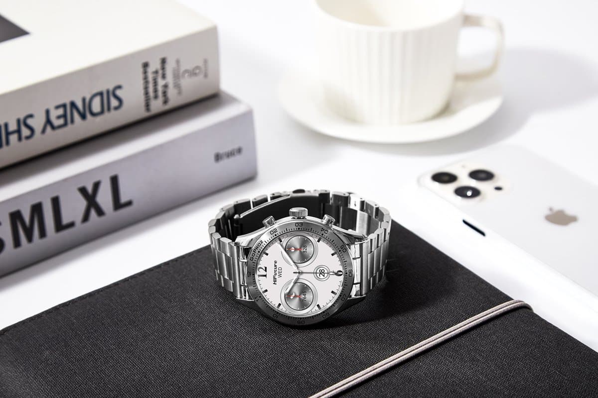 HiFuture Go pro 2 - Smartwatch - Zilver - Luxus edelstaal - — afbeelding 1