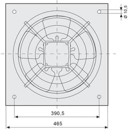 Soler & Palau HXM-350 Muurventilator - 230V AC - 52W - 1680 m³/h - 51dB - IP44 - HXM-350 — thumbnail 2