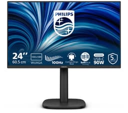 Philips 3000 series 24B2U3301D/00 computer monitor 61,2 cm (24.1") 1920 x 1200 Pixels WUXGA LCD Zwart — thumbnail 1
