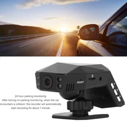 DashCam Vooraan Achter, 10MP HD NightVision Dual Dashboard Camera Ondersteuning LoopRecording, Parfum DashCam in de Middenconsole, Camera Recorder Camcorder voor Parkeren — thumbnail 5