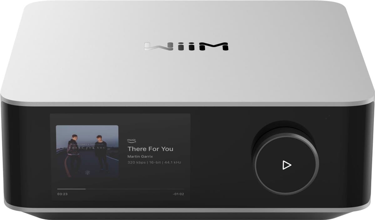 Wiim Amp Ultra zilver zeer compacte mini streaming versterker en ingebouwde DAC — afbeelding 1