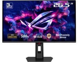 ASUS ROG Strix OLED XG27AQDPG - QHD QD-OLED Gaming Monitor - 500Hz - 0.03ms - G-Sync Compatible - 26.5 Inch