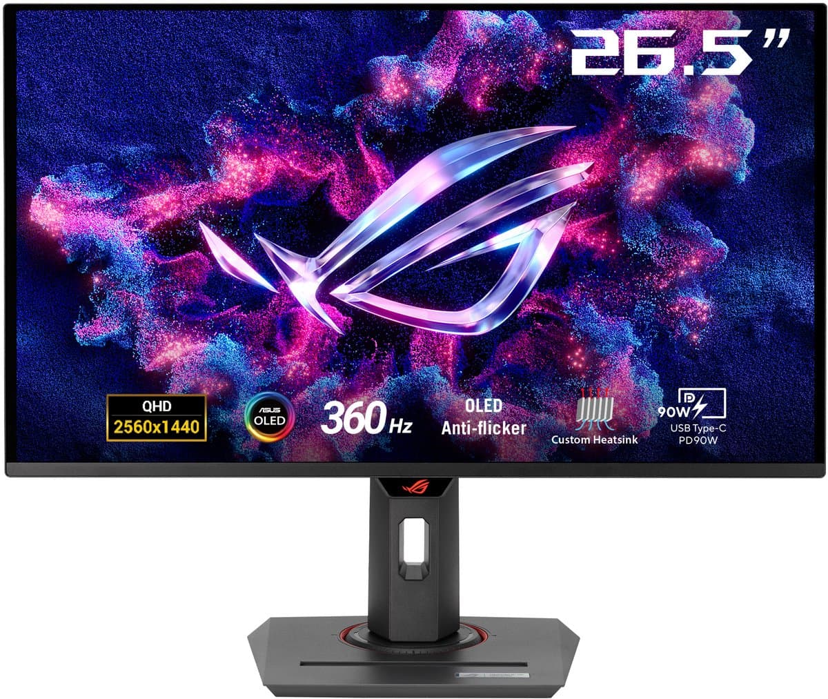 ASUS ROG Strix OLED XG27ACDNG - QHD OLED Gaming Monitor - USB-C 90W Power Delivery - 360 Hz - 27 inch — afbeelding 1