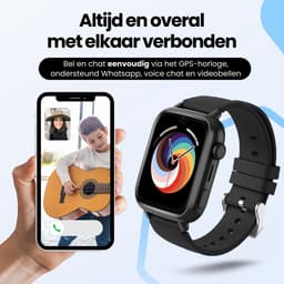 Protectly® GPS Horloge Kind Met Simkaart 4G - SOS Knop - Smartwatch Kinderen - GPS Tracker Kind - Kinder Smartwatch - Videobellen - HD Camera - Whatsapp en SMS - Elke polsmaat — thumbnail 3