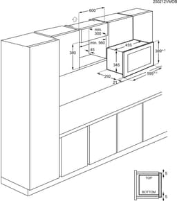Electrolux MO318GXE Inbouw magnetron combinatie 17 L 700 W RVS — thumbnail 2