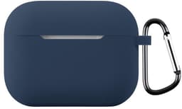 Telestore - hoesje geschikt voor AirPods Pro 3 soft case cover - donker blauw - TPU hoesje Beschermhoes - AirPods Pro 3 Cover - AirPods Pro 3 hoesje - Geschikt voor Apple AirPods Pro 3 - gel hoesje met sleutelhanger — thumbnail 1