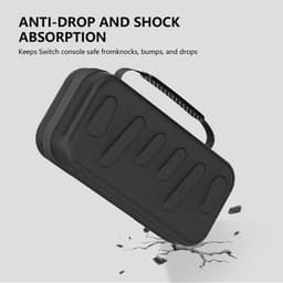 Sounix Case Geschikt voor Nintendo Switch 2 - Met opbergvak voor 24 games - Extra hoog Hoesje - Waterdicht en schokbestendig - Zwart/Blauw/Rood — thumbnail 4