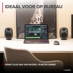 PC speakers - Audizio RS60 - Computer speakers - Gaming speakers - Bluetooth - Donkergrijs - 120W — thumbnail 2