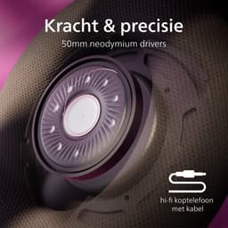 PHILIPS CENTURY RANGE - The Freddie - SHP9500CY/00 HiFi stereo hoofdtelefoon - over ear - 50mm neodymium drivers - 3 meter kabel - open klankkast - duurzame stalen lichtgewicht hoofdband - Bruin/Zwart — thumbnail 5